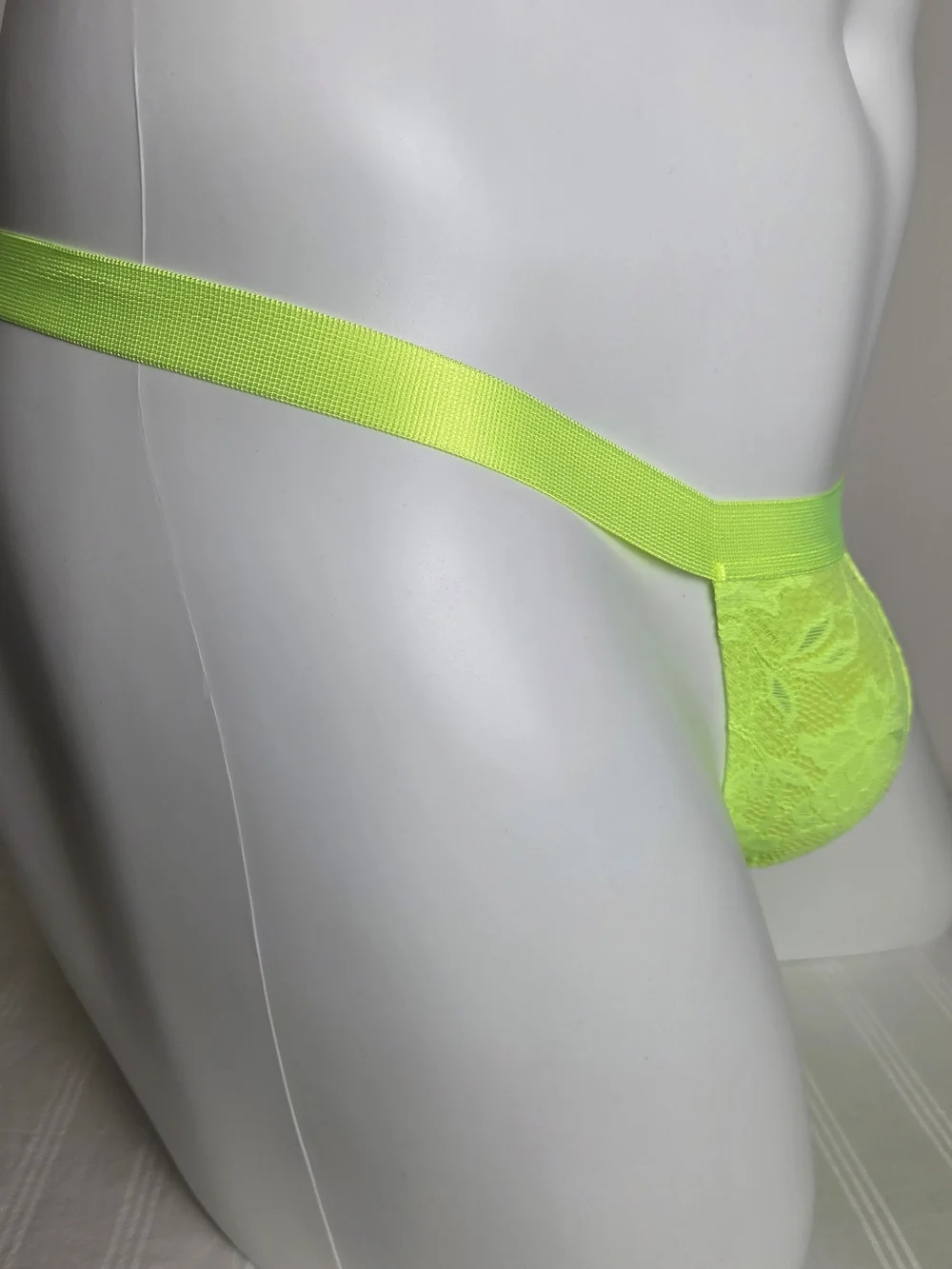 Cosabella Neon Yellow Italian  Lace Thong